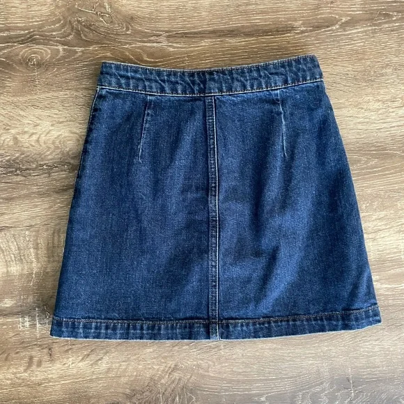 Topshop Moro Denim Skirt - Sz 1 - Picture 2 of 7